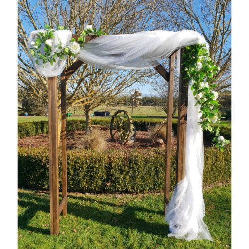 Dressed timber wedding arch