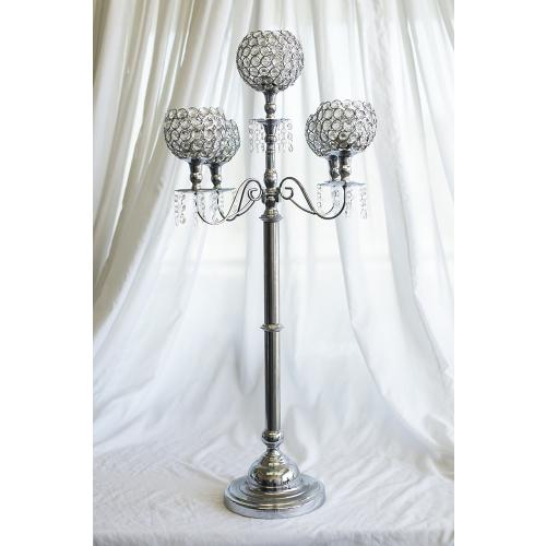 Acrylic Beaded 5 Ball Candelabras