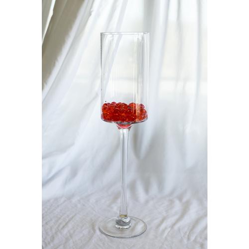 Stem Cylinder Glass Vases - Large