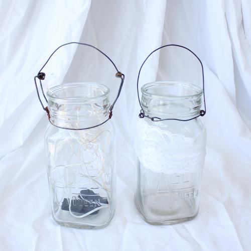 Mason Preserving Jars with Wire Handles