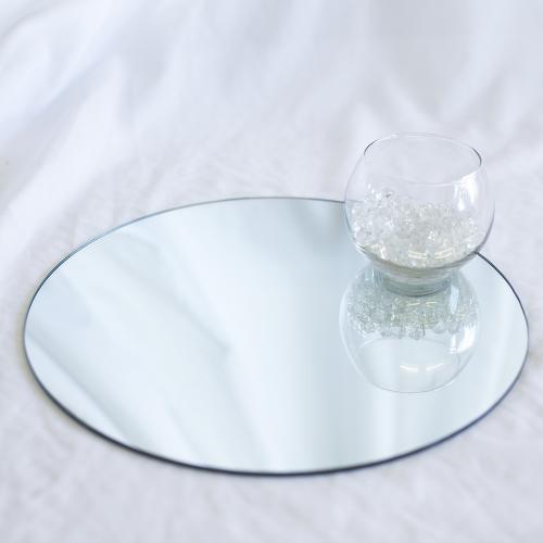 Round Table Display Mirror Plates (30cm)